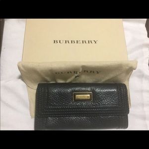 Burberry Soft Leather Black Wallet